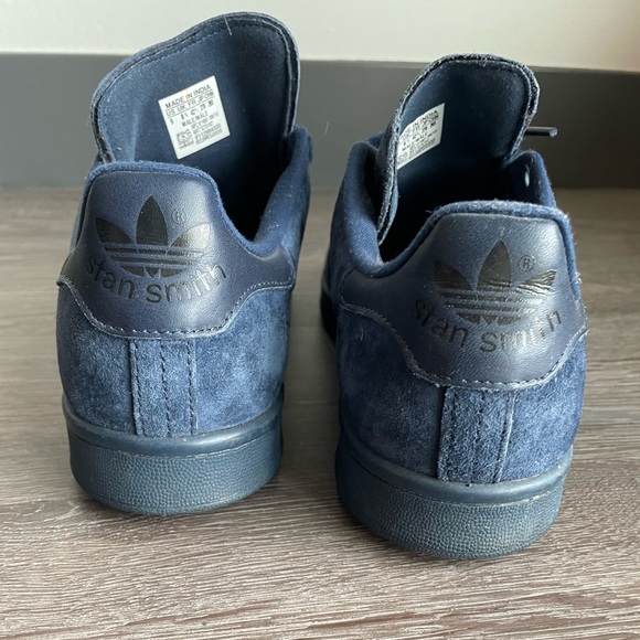 adidas stan smith - night indigo suede sneakers - sz 9 mens - Picture 6 of 11